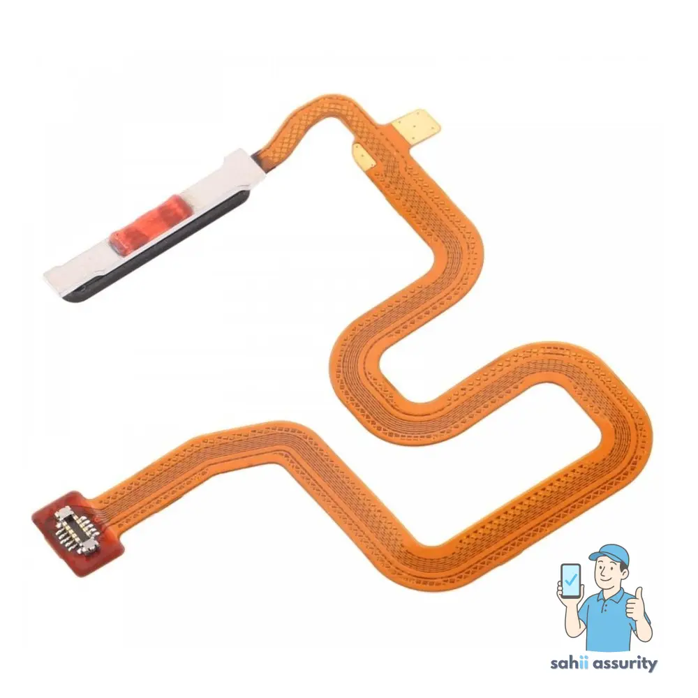 Fingerprint Sensor with Flex Cable for Realme 6 Black thumbnail